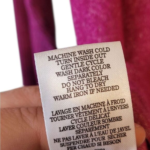 Z Supply Women's Magenta Ribbed Pullover Blouse Size S - Picture 5 of 6